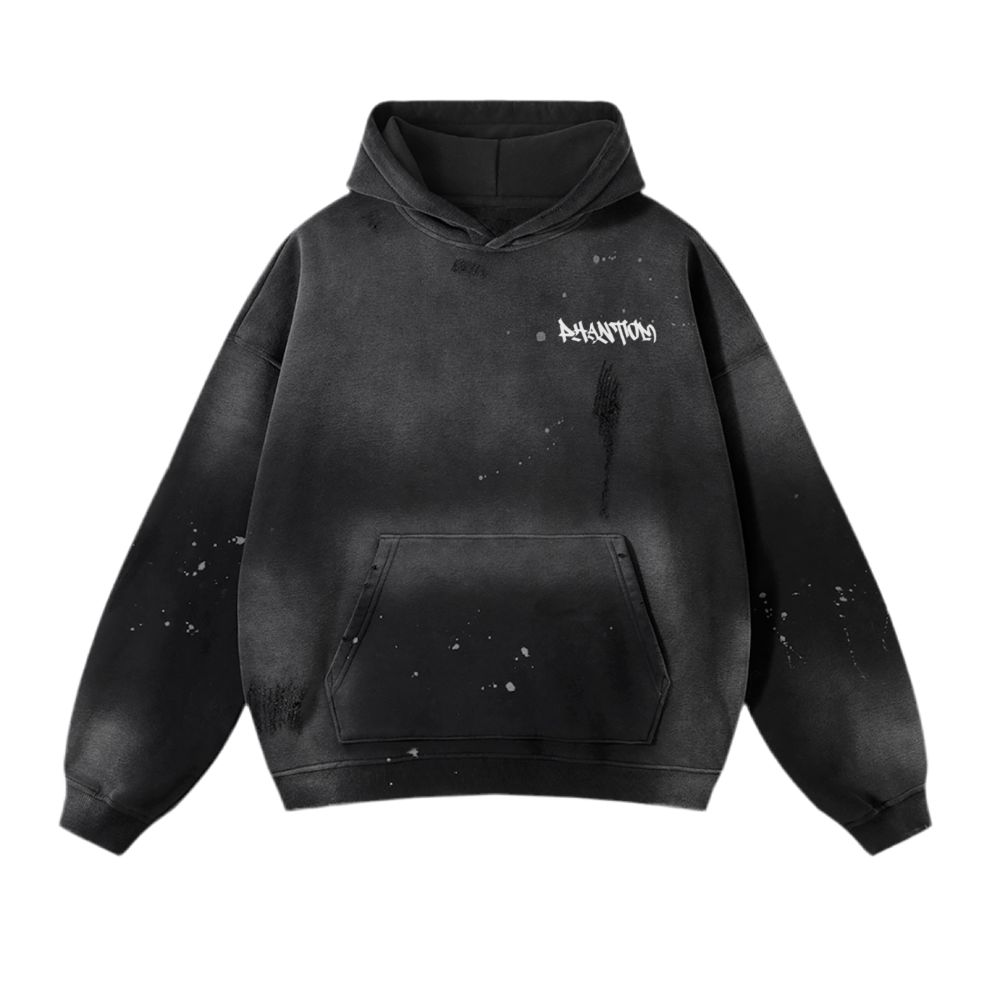 Phantom rides paint splatter hoodie