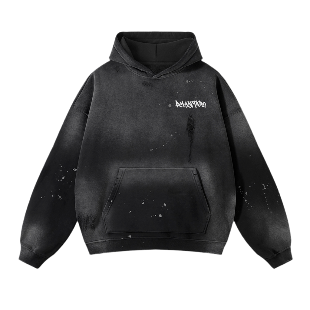 Phantom rides paint splatter hoodie