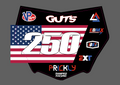 USA 250th Anniversary Motocutz Plate Decal